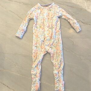 Magnetic Me - floral footie - 9-12M
